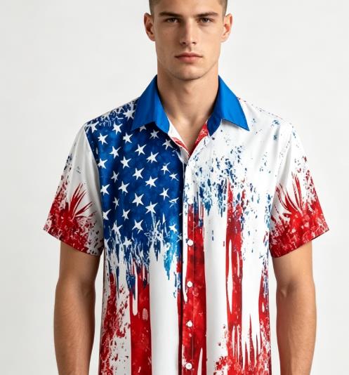 Vintage Outdoor Fashion - Men's US Flag 250th Anniversary America