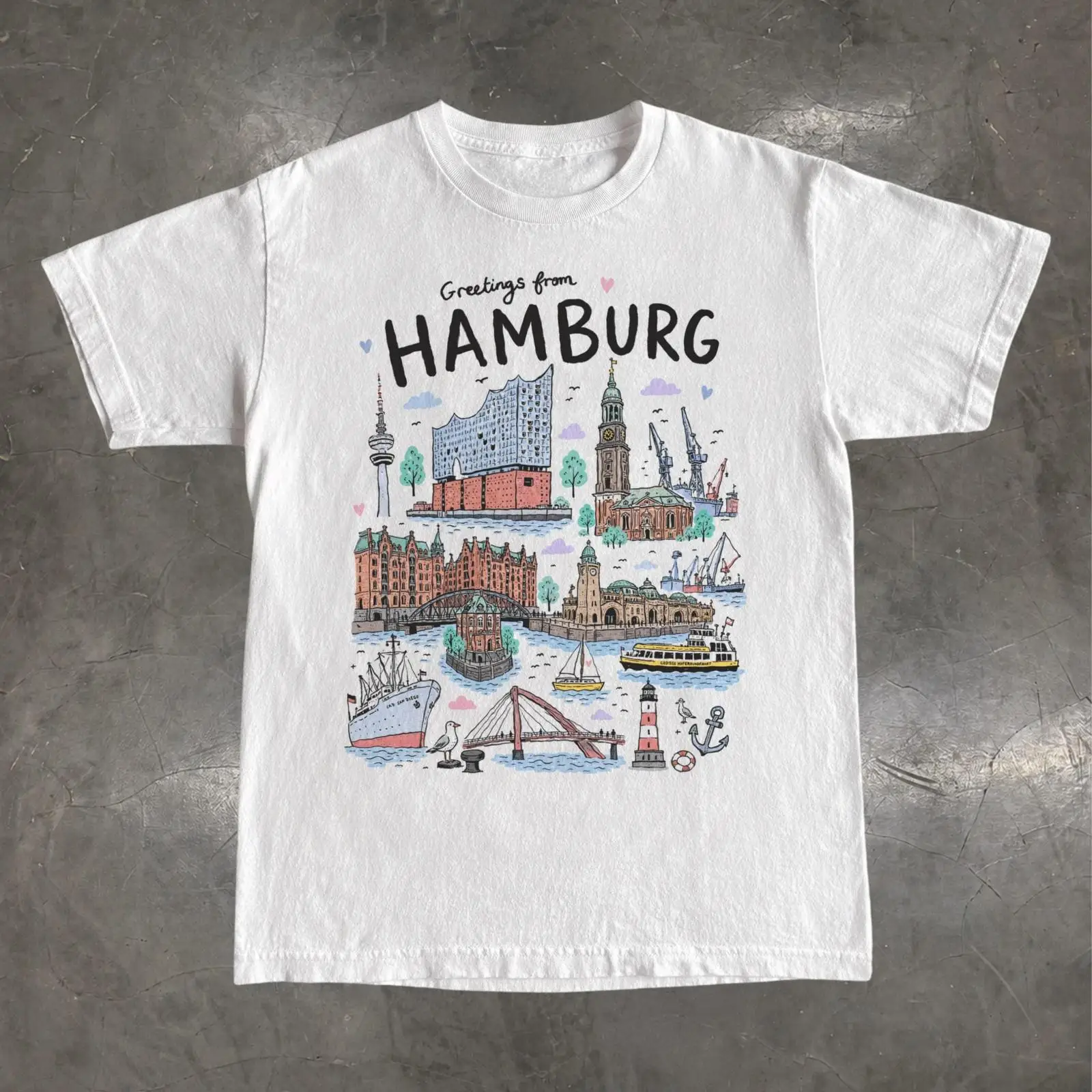 Hamburg Germany T Shirt Elbphi - Vintage Fashion Hamburg review and price